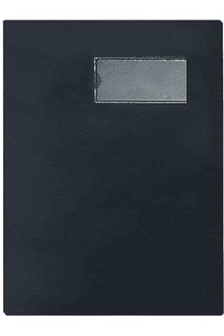 Önder 7121-3 Cilt Bezi Kapaklı 16lı İmza Dosyası Siyah