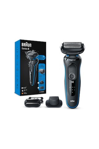 Easyclick Düzeltici Aparatlı Braun Series 5 Elektrikli Tıraş Makinesi, Erkek Elektrikli Tıraş Makinesi, Hassas Düzeltici, Easyclean, Erkekler İçin Hediye, Almanya'da Üretilmiştir, 51-b1820s, Mavi