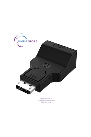 Display Port To Vga Çevirici, Dp To Vga, Display To Vga Görüntü Aktarıcı Çevirici, Dönüştürücü