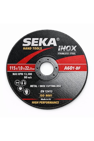 10 Adet 115x1 Mm İnox Kesme Diski Paslanmaz Çelik Metal Kesim Taşı-profesyonel Spiral Taşı