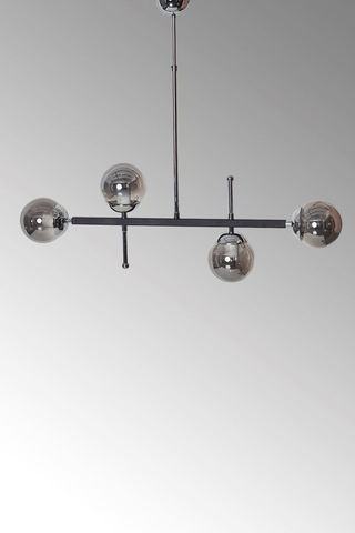 Luzarana Optik 4 Lü Krom Siyah Metal Gövde Füme Camlı Tasarım Lüx Sar... Çok Renkli