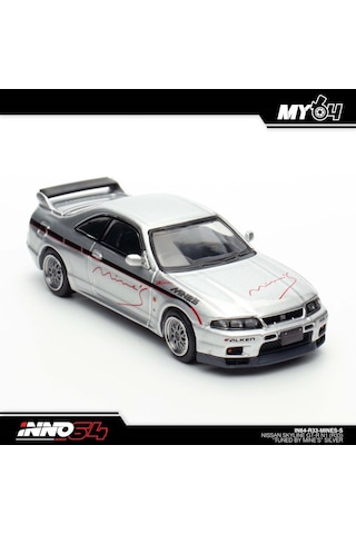 Inno 1/64 Nissan Skyline Gt-r N1 R33 "tuned By Mine's" Silver Çok Renkli