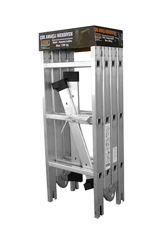 Beykon 12 Basamaklı 3.50 M Katlanır Çok Amaçlı Merdiven