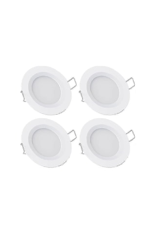 Karavan Ve Tekne İçin 12v 4x 3w 3200k Kısılabilir Tam Alüminyum Gömme Led Tavan Aydınlatmaları Diğer