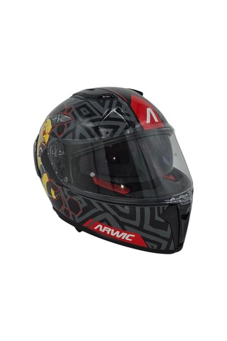 Arwic Çocuk Fullface Motosiklet Kaskı Ar931 Bee Güneş Vizörlü Ece-r 22.06 Siyah