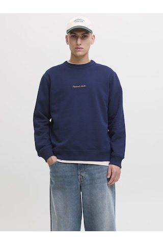 Jack & Jones Erkek Gögüs Nakis Islemeli Sweat - Norrebro - 12282893 Ocean Cavern
