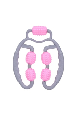 Mufunye 360 Derece Bacak Masaj Aleti - Kas Ağrısını Giderir, Bacakları Şekillendirir, Spor Sonrası Rahatlatır Pembe