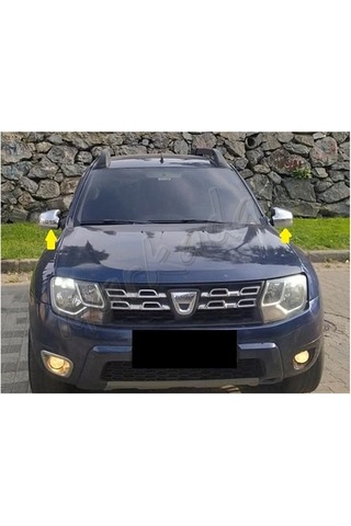 Dacia Duster Krom Ayna Kapağı 2012 - 2017 2 Parça Abs Krom