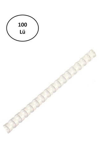 Plastik Spiral 6 Mm Beyaz 100'lü Diğer