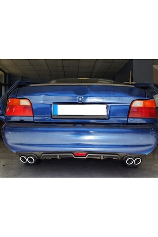 Oto H.i.t. Ford Escort Uyumlu Body Kit Difüzör 4 Çıkış Siyah Yuvarlak