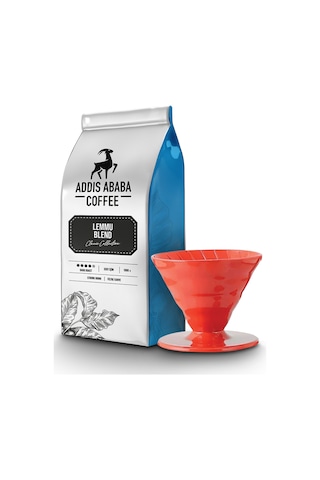 Addıs Ababa Lemmu Blend Filtre Kahve 1 KG + V60 Dripper