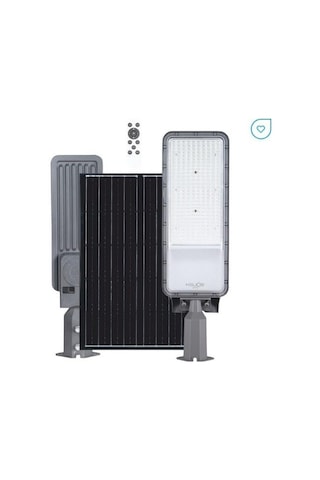 Helıos 300w Beyaz Sensörlü Kumandalı Solar Sokak Armatürü - Beyaz Işık 6500k Hs-3869