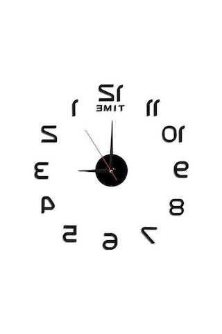 Ulzyvf Stil Sessiz Saati Renki Reedark Nordic Işıklı Duvar Dıy Dekoratif Çok Akrilik 40cm - Km Çok Renki