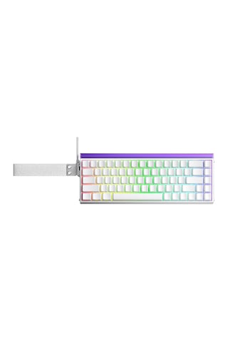 Aula Hero 68 He Manyetik Klavye Rapid Trigger Meteor Switch 8000hz Rgb Neon Tkl Hot Swap Oyuncu Klavyesi Beyaz