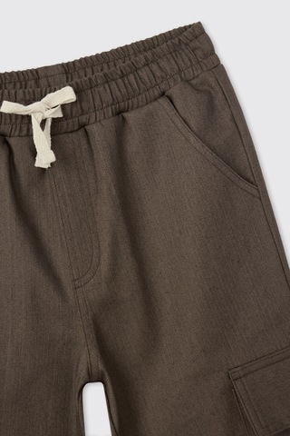 Panço Erkek Çocuk Beli Ve Paçası Lastikli Kahve Pantolon 2621bk04015 Kahverengi