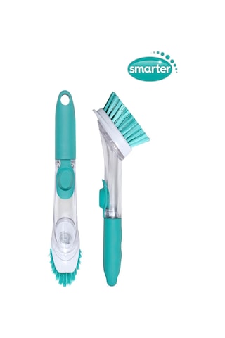 Smarter Deterjan Hazneli Bulaşık Fırçası Yeşil 20 CM