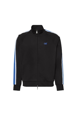 Stretch Twill Track Siyah Erkek Sweatshirt-8753 Siyah