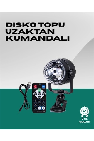 Hubrendy Tekno 7 Farklı Aydınlatma Modu Ve Ses Sensörlü Disko Topu Lambası AÇIK GRİ KAHVE KARIŞIMI