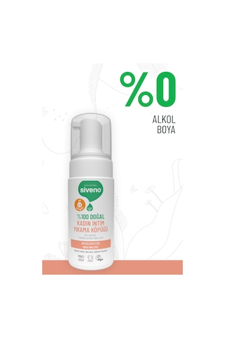 Siveno %100 Doğal İntim Yıkama Köpüğü Beyazlatıcı Etkili Koku Önleyici Ph 3.8 100 Ml