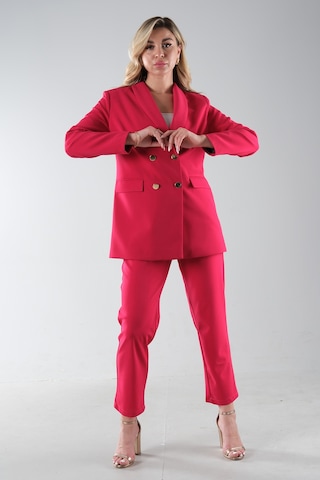 Feminist Fuşya Blazer Ceket Pantolon İkili Takım 0106305.12 001