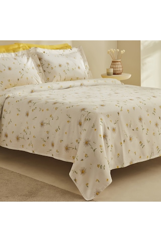 Karaca Home Emma %100 Pamuk Çift Kişilik Pike Takımı Sarı 200.22.11.0442 Sarı