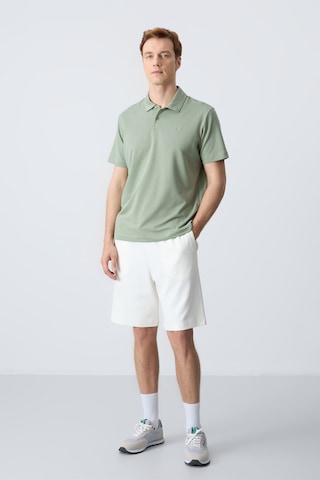 Tommy Life Ekru Pamuklu Kalın Yumuşak Dokulu Standart Fit Basic Erkek Şort - 81275 Ekru