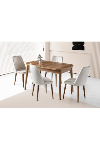 Venüs Milano Mdf Mutfak Masa 6 Lı Sandalye Takımı 80x130