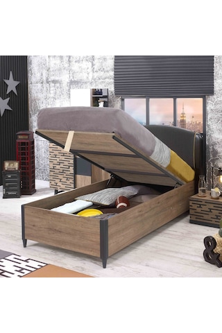 Meltem Kids Active Genç Odası Tek Kişilik Amortisörlü Karyola 100x200