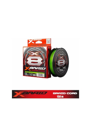 Ygk X035 Braıd Cord Pe X8 150m 3.6kg 0.09mm Fluo Green Ajı Lrf İp Misina - Standart