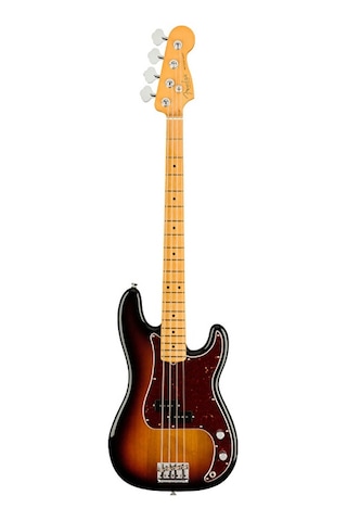 Fender 0193932700 American Professional Iı Precision Bass Gitar 3-color Sunburst Efsanevi P-bass Tonu Akçaağaç Klavye Ve V-mod Iı Split-coil Manyetik