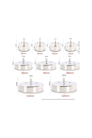 Shineyee 16 Parça Elmaslı Matkap Ucu Seti 6-50mm : Mermer, Seramik, Cam Delme Ve Boncuk Yuvarlama Aracı - Tam Dolu Delme Çözümü