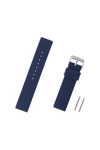 Saatse Lacivert Silikon Saat Kordonu Kayış 12 MM