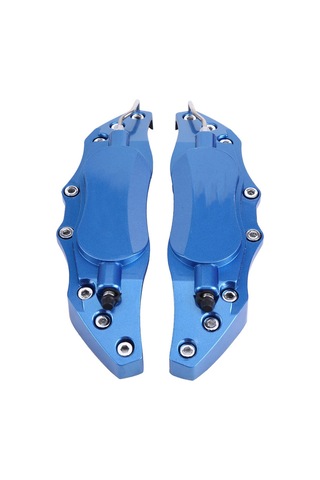 Shineyee Alüminyum Fren Kalip Korumalı Kapakları - Kırmızı, Orta Boy, 16-17 İnç Jant Uyumlu, 1 Çift, Kolay Kurulum