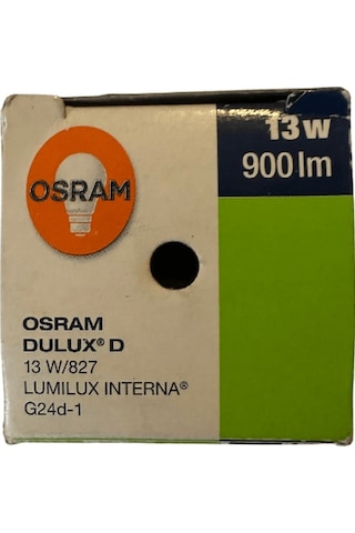 Osram Dulux D 13w 827 2700k Sarı Işık G24d-1 Duylu