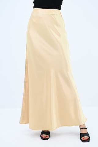 Kadın Dökümlü Saten Etek 6275-24 001