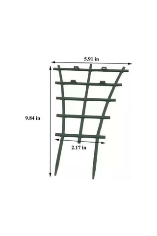 Qingmipy 2 Adet Yeşil Plastik Bitki Tutucu, Tomat Ve Tırmanan Sebzeler İçin, Bahçe Ve Sokağa Uygun, Montajsız Kullanım