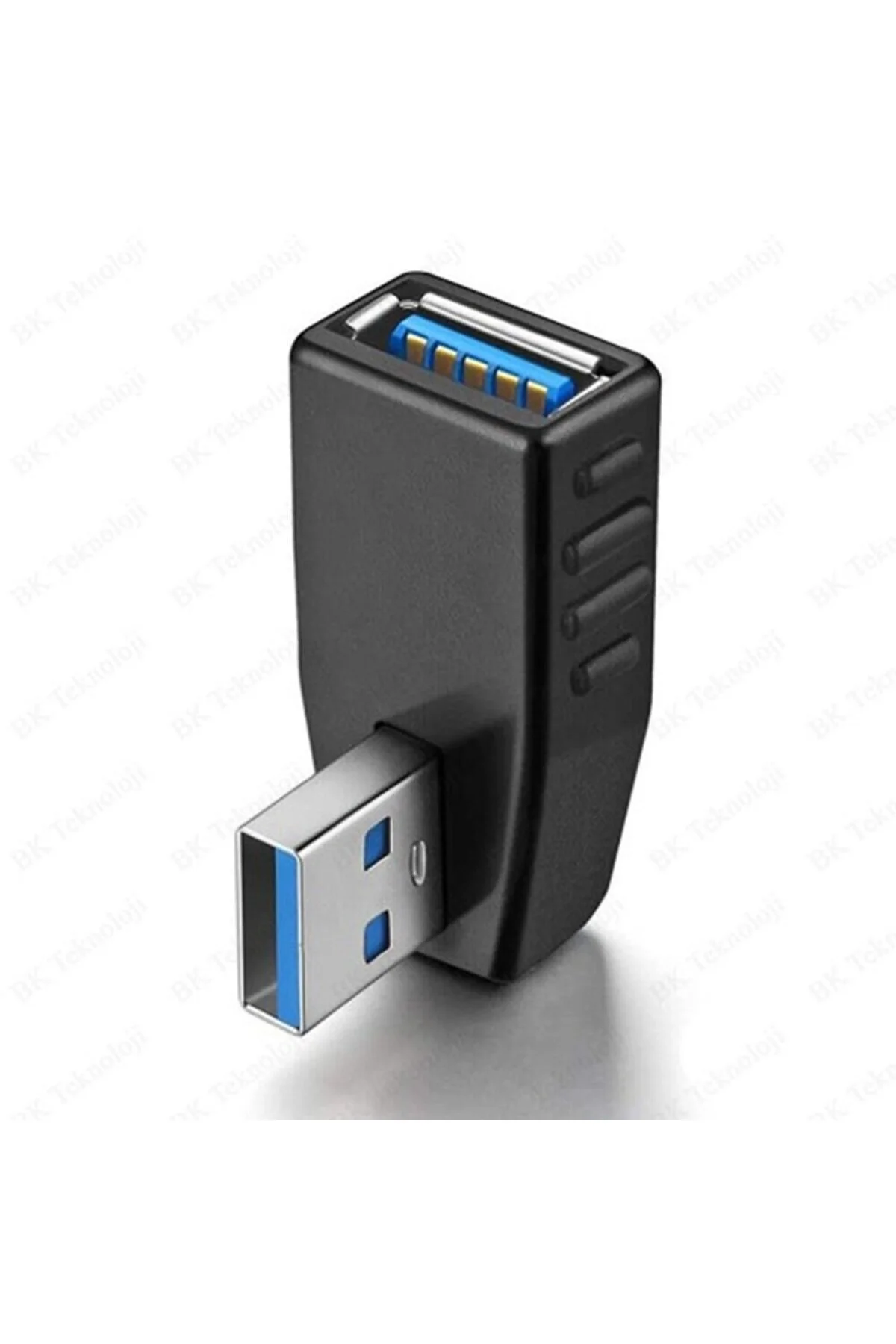 Usb 3.0 Sol Açılı Konnektör Erkek Dişi 90 Derece Uzatma Adaptörü Yüksek Hızlı Usb Yeni 3.0 Sürümü 1