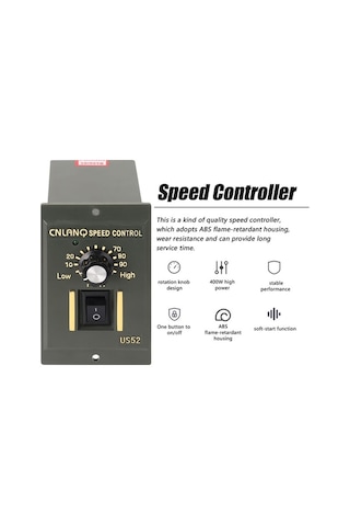 Maoyaya 400w Ac220v Abs Motor Hız Regülatörü - Işıklı Göstergeli Pinpoint Hız Kontrol Ünitesi