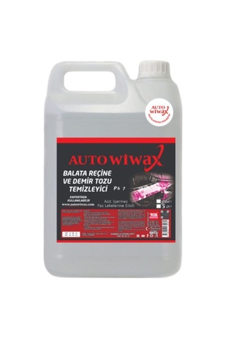 Auto Wiwax Demir Tozu Temizleyici 5 Litre Balata Tozu Ve Reçine Temizleyici Jant Bakım Ürünü