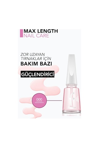 Lexroo Max Length Besleyici & Uzamaya Yardımcı Oje Bazı/tırnak Cilası Belirtilmemiş