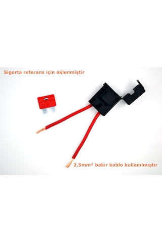 Standart Bıçak Sigorta Yuvası 2.5mm² Kablolu Kapaklı İç Mekan