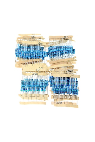 Direnç Seti 1/2w Metal Film %1 10'ar Adet Toplamda 1270 Adet 127 Çeşit Şeffaf Çantada
