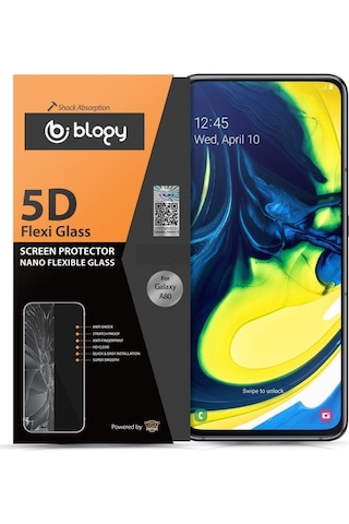 Blogy Galaxy A80 İle Uyumlu Flexi 5d Ekran Koruyucu