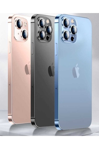 Apple Uyumlu iPhone 13 Pro Kamera Lens Koruyucu Çerçeveli Koruyucu Cl 03