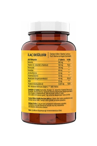 Flx Kuersetin Ester C Resveratrol ve Bromelain 60 Tablet