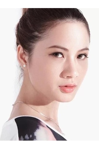 Brezza Lusso Jewelry Gümüş Küpe Çiçek Taşlı Bayan Gümüş Küpe