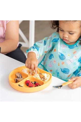 Bumkins Uzun Kollu Önlük (6-24 Ay) - Ocean Life Mavi