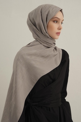 Armine Lyocell Şal - 3 - Gri 20