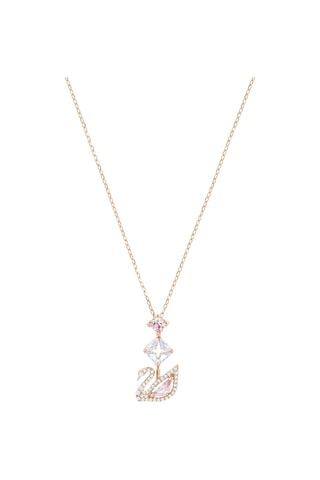 5473024 Swarovski Kolye Dazzling Swan:Necklace Y Czmo/Ros