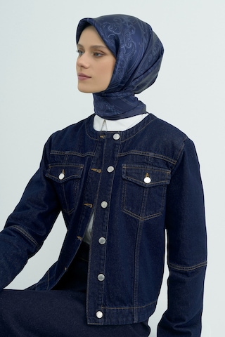 Armine Saf İpek Sura Eşarp-2026 İlkbahar-yaz- 953700d Lacivert-21